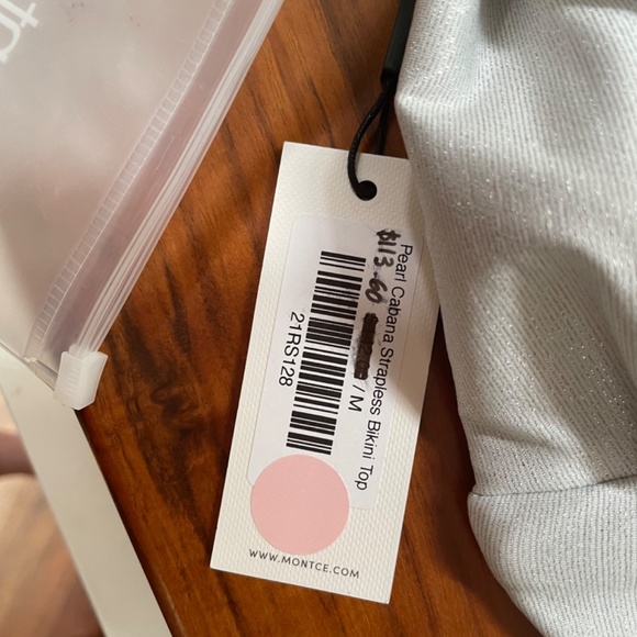 New Montce Pearl Cabana bikini top Size M - Picture 4 of 4